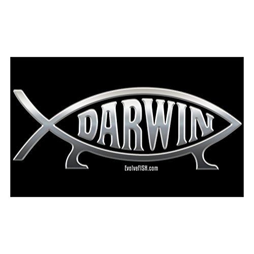 EvolveFISH Darwin Fish Bumper Sticker  5 x 3