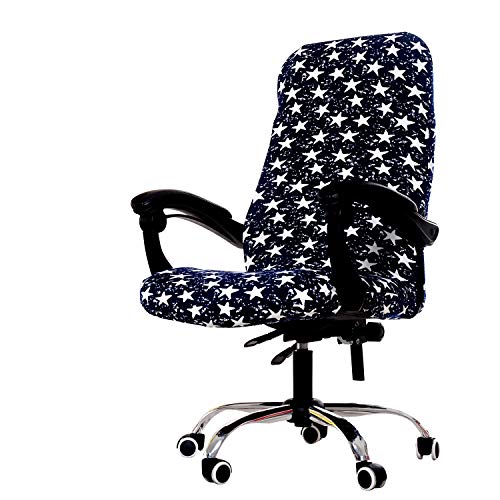 WOMACO Printed Office Chair Covers Stretch Computer Chair Cover Universal Boss Chair Covers Modern Simplism Style High Back Chair Slipcover  A1 Large