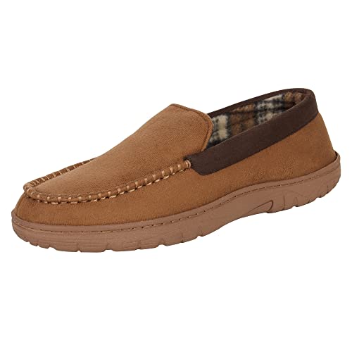 Hanes Men39s Textured Moccasin Slipper