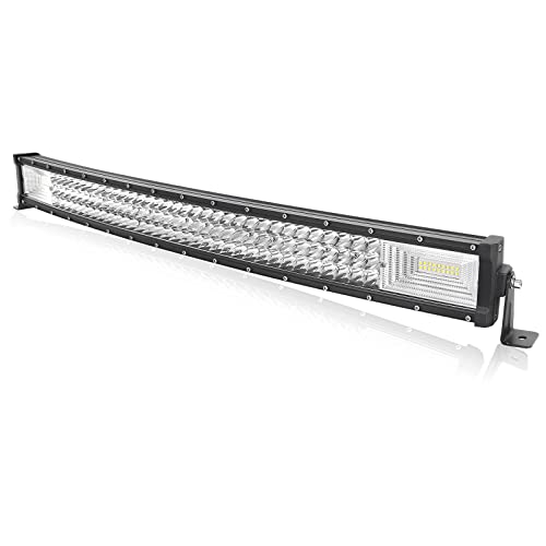 AUXTINGS 22 inch 56 cm 270W Curved LED Light Bar 7D Lens Spot Flood Combo Beam Triple Row LED Work Diving Lights for Off Road ATV AWD SUV 4WD 4x4 Pickup12V 24V Waterproof