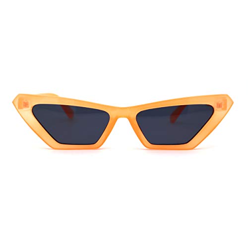 Womens Neon Pop Color 80s Squared Cat Eye Sunglasses