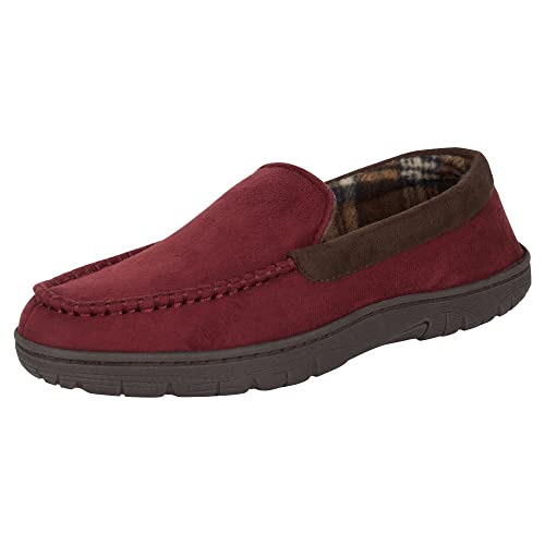 Hanes Men39s Textured Moccasin Slipper