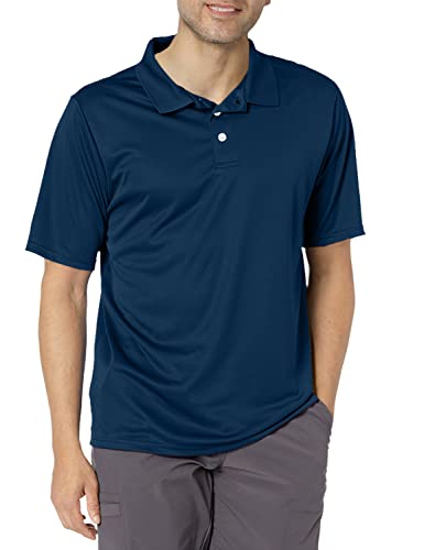 UPF 50 Sun Protection Jersey Knit Shirt from Hanes Mens Cool DRI MoistureWicking Performance Polo