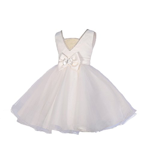 Elegant Flower Girl Dresses with Pearls and Diamantes for a Wedding or Other Formal Occasion