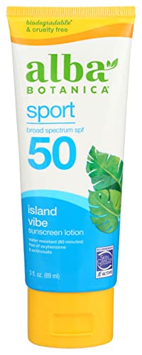 Alba Botanica Sunscreen Lotion SPF 45 Green Tea 4 Oz