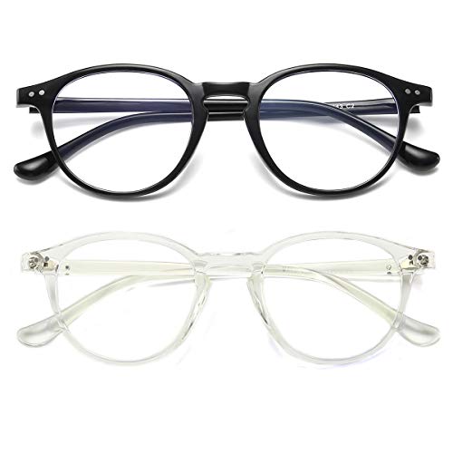 Blue Light Blocking Glasses Vintage Round Frame Eyeglasses for Women Men