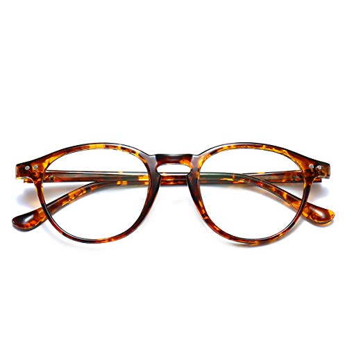 Blue Light Blocking Glasses Vintage Round Frame Eyeglasses for Women Men