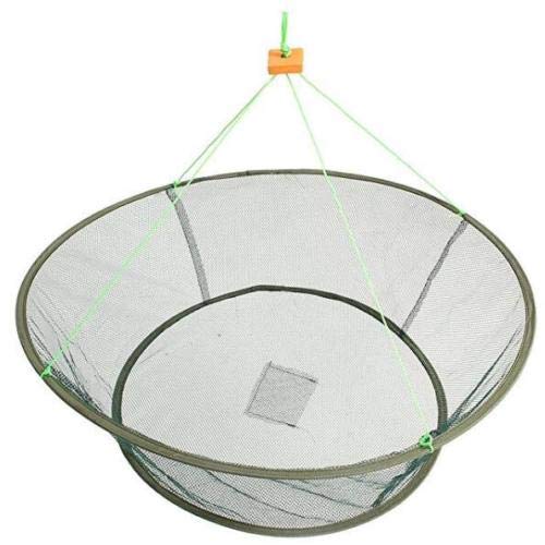 EatingBiting 40 inch 40 Portable Prawn Bait Crab Shrimp Net Drop Landing Fishing Pier Harbour Pond