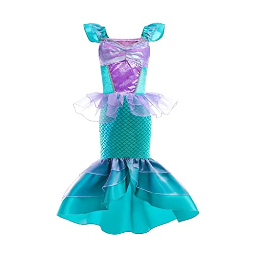 Dressy Daisy Girls39 Princess Mermaid Costume Dress Birthday Halloween Christmas Party Outfit Size 310