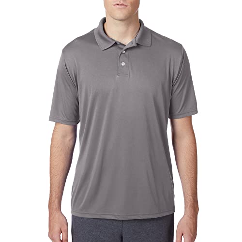 UPF 50 Sun Protection Jersey Knit Shirt from Hanes Mens Cool DRI MoistureWicking Performance Polo