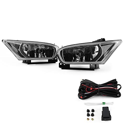 RP Remarkable Power LED Fog Light for 20052007 Odyssey Chrome DRL Fog Light with LED Light Bulbs and Wiring Harness Clear Lens Kit FL12235