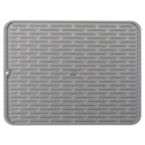 OXO Good Grips 13265200MLNYK Silicone Draining Mat Grey