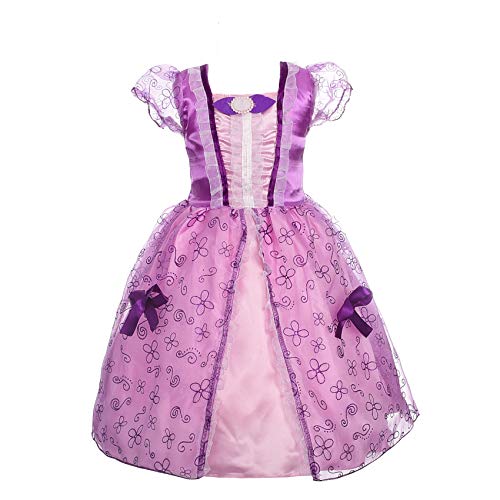 Dressy Daisy Toddler Little Girls39 Princess Costume Fancy Dress Up Halloween Birthday Party Outfit Purple