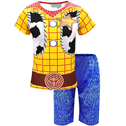 Dressy Daisy Cowboy Costume Halloween Christmas Birthday Parties Role Play 2 Pieces Set Jumpsuit for Boys Outfit