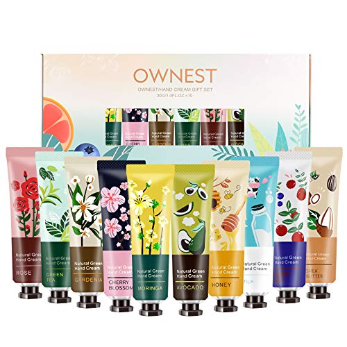 Ownest 10 Pack Plant Fragrance Hand Cream Moisturizing Hand Care Cream Travel Gift SetFor Men And Women30ml