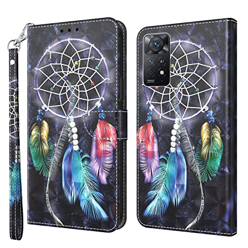 ALILANG Phone Case for Xiaomi Redmi Note 11 Pro 5G4G 667 inch Case Magnetic Stand Flip PU Leather Cover with Card Holder Protective Shockproof for Redmi Note 11 Pro Wallet CaseCat