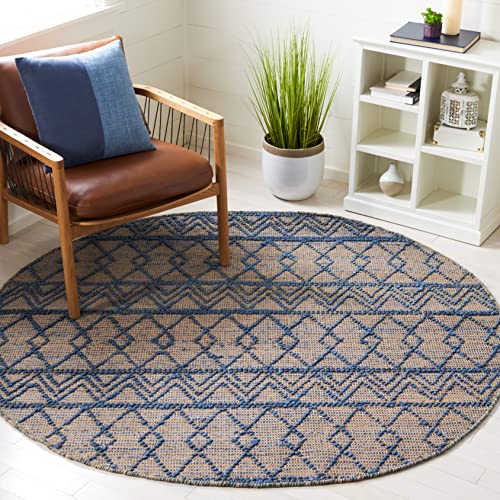 SAFAVIEH Natural Fiber Collection 2393 x 839 BlueNatural NF221M Handmade Flatweave Boho Moroccan Farmhouse Trellis Jute Runner Rug